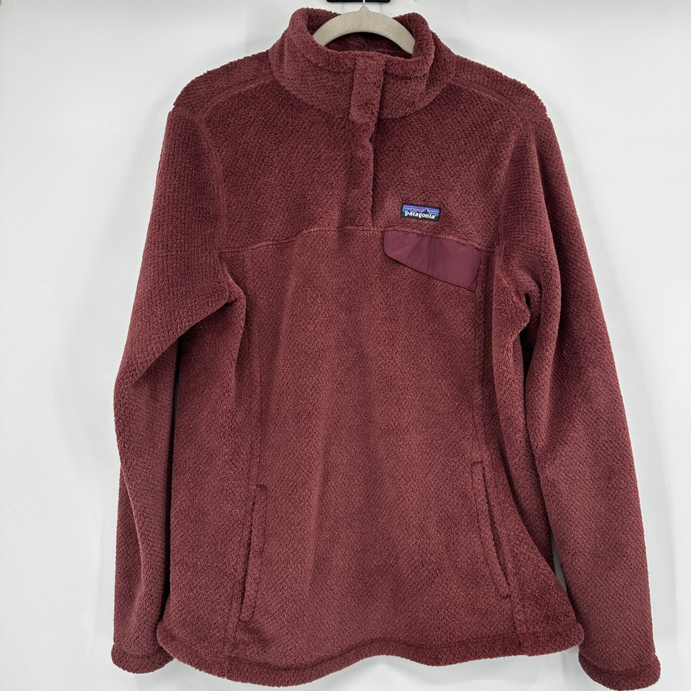 Patagonia Re-Tool Snap-T Fleece Pullover Womens XL Burgundy 25443 FA18